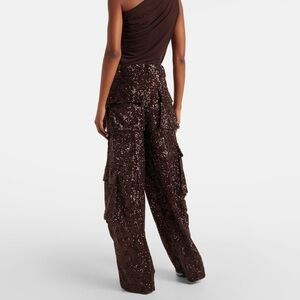 BLACK Rodarte Sequin Cargo Pants
